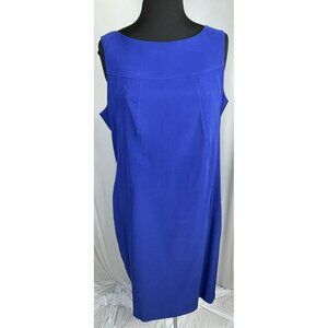 Alyx Ltd Blue Sheath Dress Size 16 Sleeveless